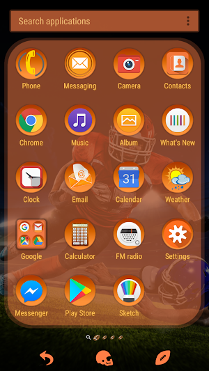 Xperia™American Football Theme Screenshot 3