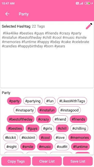 Hashtags for Likes, Followers 2020 Screenshot 2