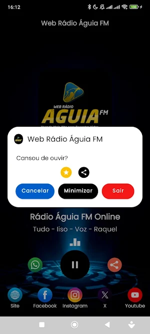 Web Rádio Águia FM Screenshot 2