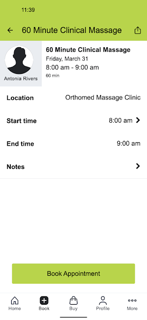 Orthomed Massage Clinic Screenshot 2