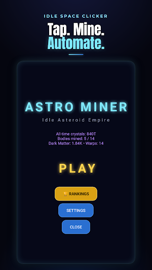 Astro Miner: Idle Asteroid Screenshot 0