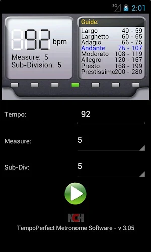 TempoPerfect Metronome Free Screenshot 2