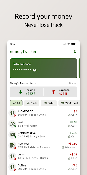 moneyTracker - Expense Tracker Screenshot 0