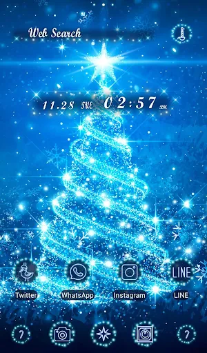 Dreamy Wallpaper Magical Christmas Tree Theme Screenshot 0