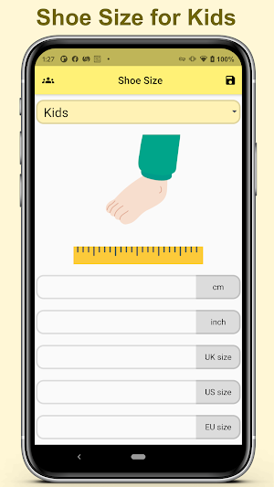 Shoe Size Screenshot 2