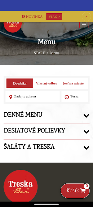 Treska Bar Krškany Screenshot 0