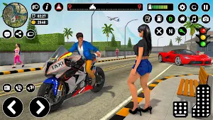Bike Taxi Driving Simulator 3D Screenshot 0