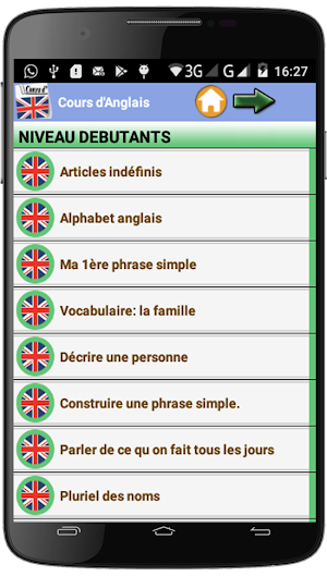Cours d'Anglais Screenshot 0