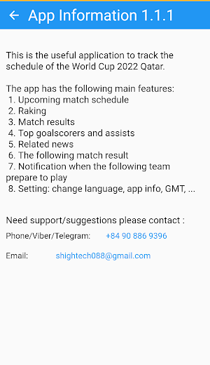 World Cup 2022 Match Schedules Screenshot 3