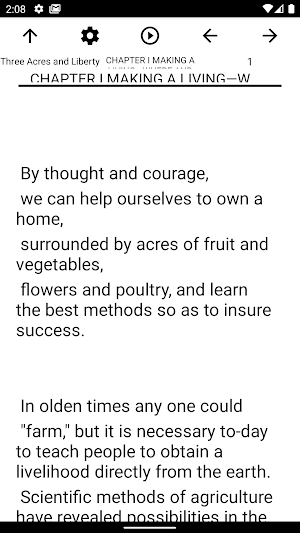 Book, Three Acres and Liberty Screenshot 1