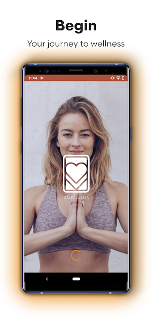 Caley Alyssa: Workout & workin, yoga & meditation Screenshot 0
