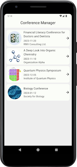 Conference Manager Screenshot 0