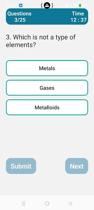 Chemistry Quiz Screenshot 2