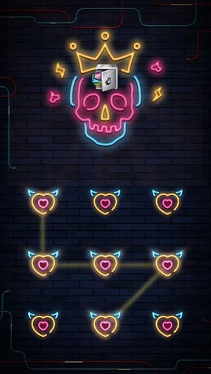 AppLock Live Theme Skull Screenshot 0