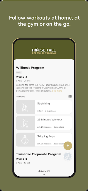 House Call Personal Training Screenshot 2