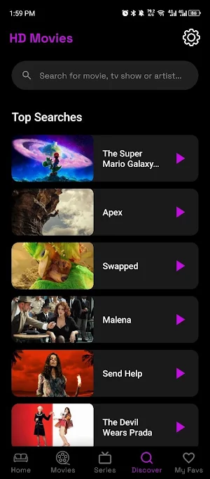 HD Movies : Movie & TV Tracker Screenshot 3