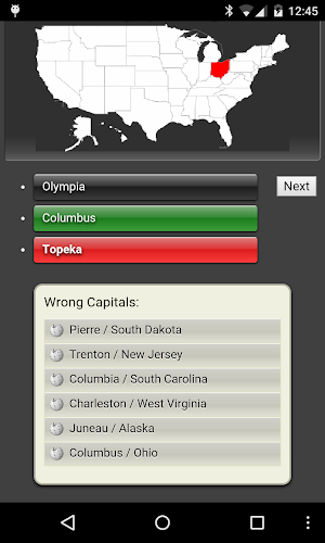 Capital Quiz Lite Screenshot 2