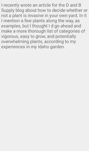 Easy to Grow Invasive Screenshot 1