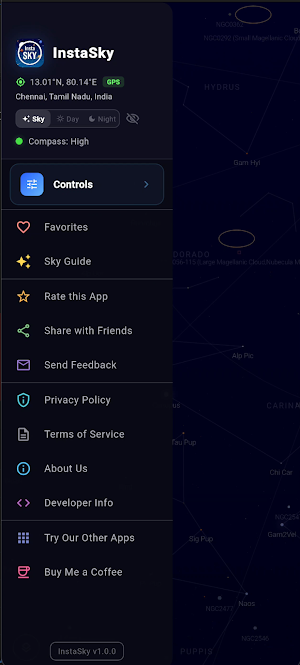 Insta Sky - Stargazing Sky Map Screenshot 2