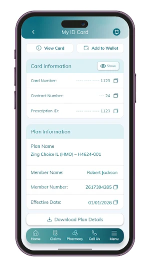 Zing Health Member App Screenshot 2