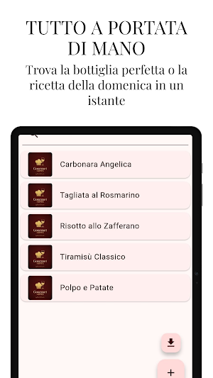 Gourmet Notes: Ricette e Vini Screenshot 3
