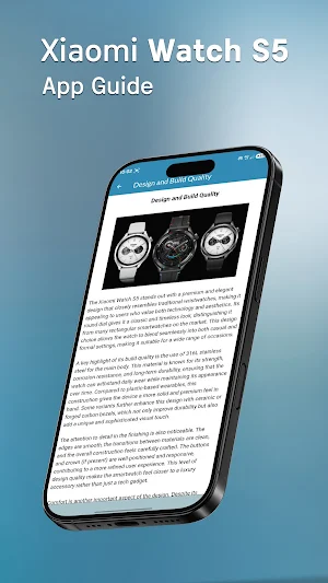 Xiaomi Watch S5 App Guide Screenshot 1