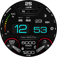 W300 Digital Watch Face YOSASH