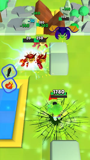 Idle Macho Superhero Clash War Screenshot 1