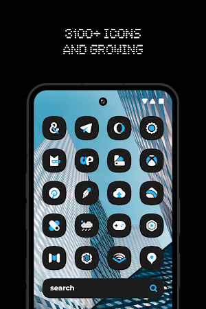 Nothing Adaptive Blue Icons Screenshot 3