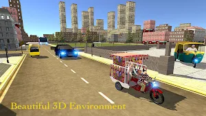 City Chingchi Tuk Tuk Rickshaw Driving Screenshot 2