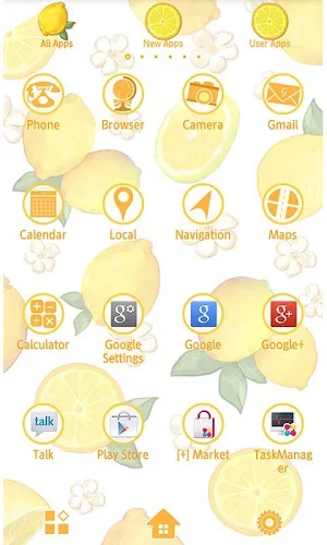 -Citrus- Theme +HOME Screenshot 2
