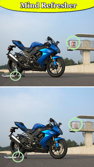 Spot Difference Kawasaki Ninja Screenshot 1