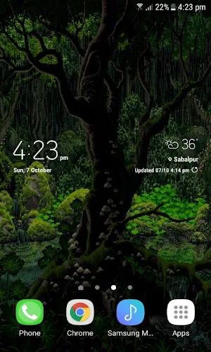 Rainy Forest Live Wallpaper Screenshot 2