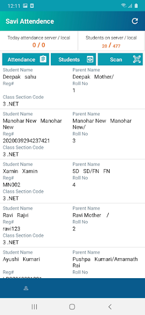 SaviAttendance Screenshot 1