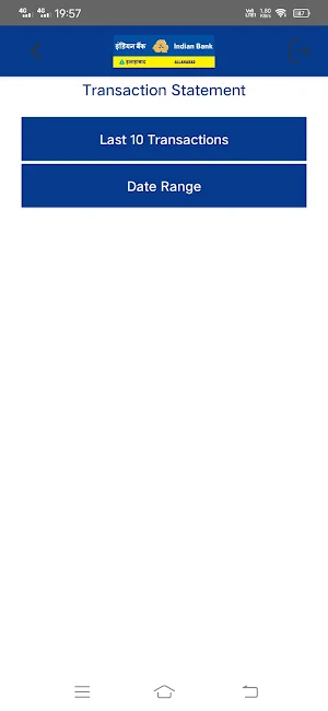 Indian Bank Credit Card Screenshot 1