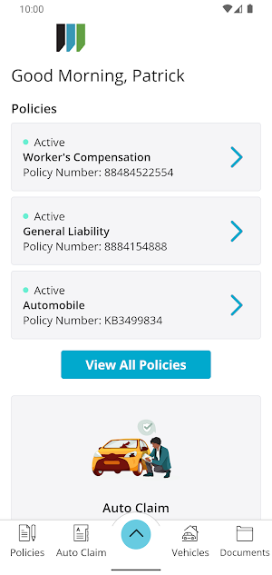 Wells Insurance Online Screenshot 1