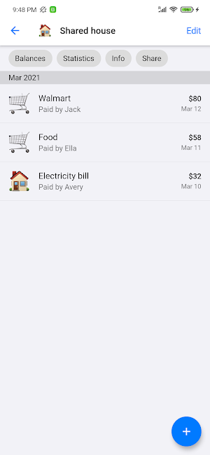 Split Bills Screenshot 2