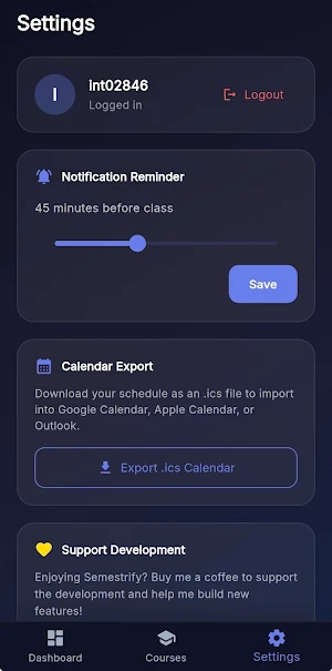 Semestrify Screenshot 2