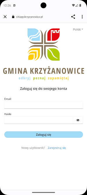 Krzyżanowicka Karta Mieszkańca Screenshot 1