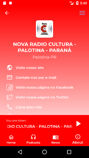 Nova Rádio Cultura Palotina Screenshot 1
