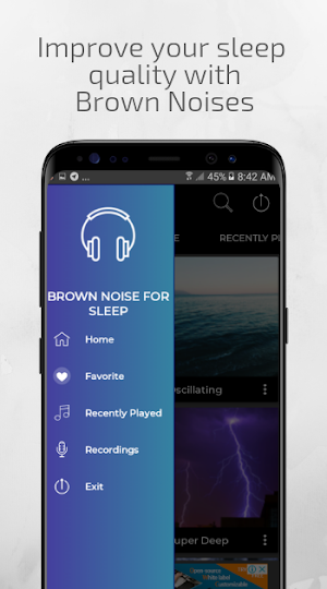 Brown Noise for Sleep Brown Noise App Screenshot 0