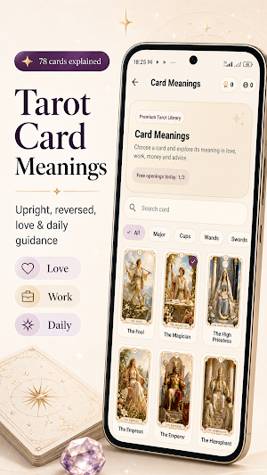 Tarot Card Meanings & Reading Screenshot 0