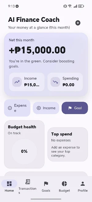 Finora - AI Finance Tracker Screenshot 0