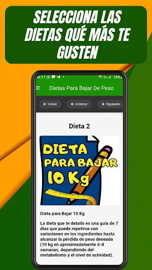 Dietas Para Bajar De Peso Screenshot 2