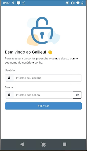 GALILEU - App do Professor Screenshot 1