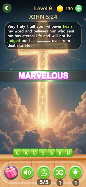 Holy Bible word puzzle game Screenshot 0