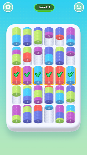 Coin Sort Puzzle - Color Game Screenshot 2