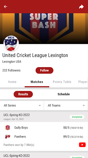 United Cricket League Screenshot 0