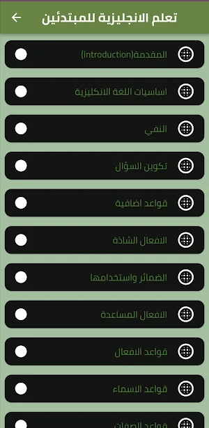 تعلم الانجليزية للمبتدئين Screenshot 0