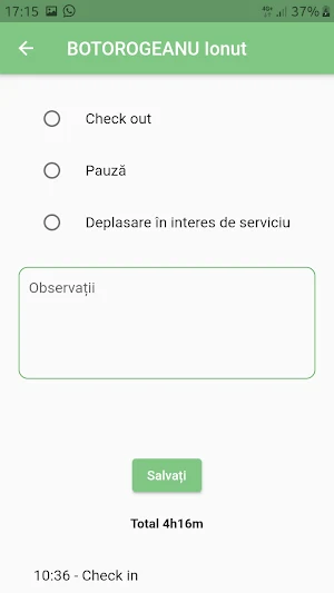 Check In Screenshot 1
